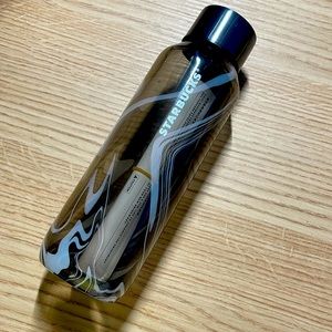 STARBUCKS 2022 Black White & Grey Marble Recycled Glass 20 oz Tumbler